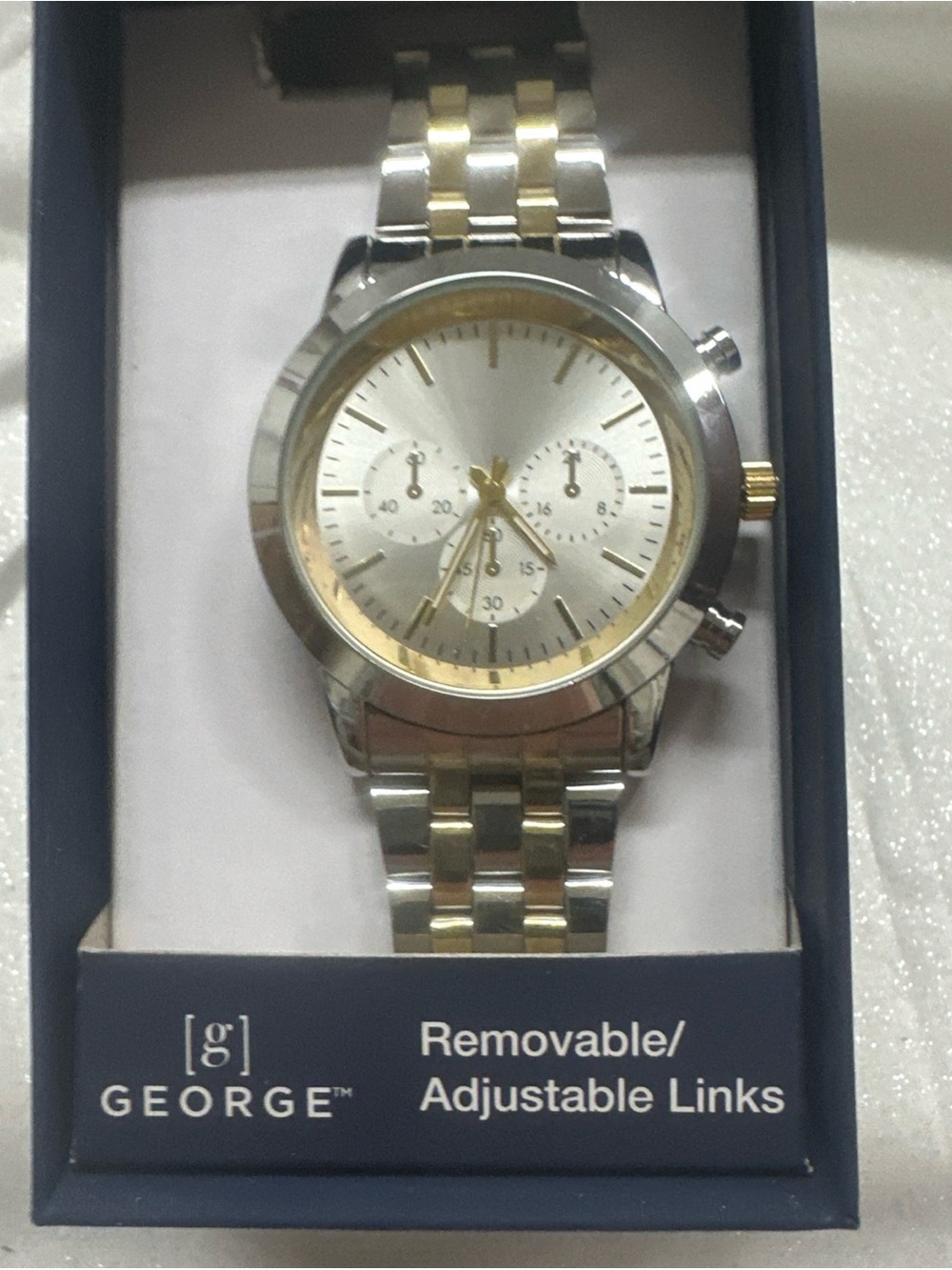 (175) George Two-Tone Stainless Steel  Watch - Silver & Gold